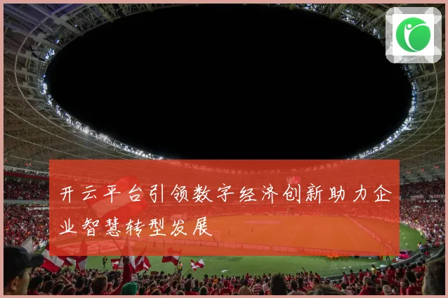 开云平台引领数字经济创新助力企业智慧转型发展